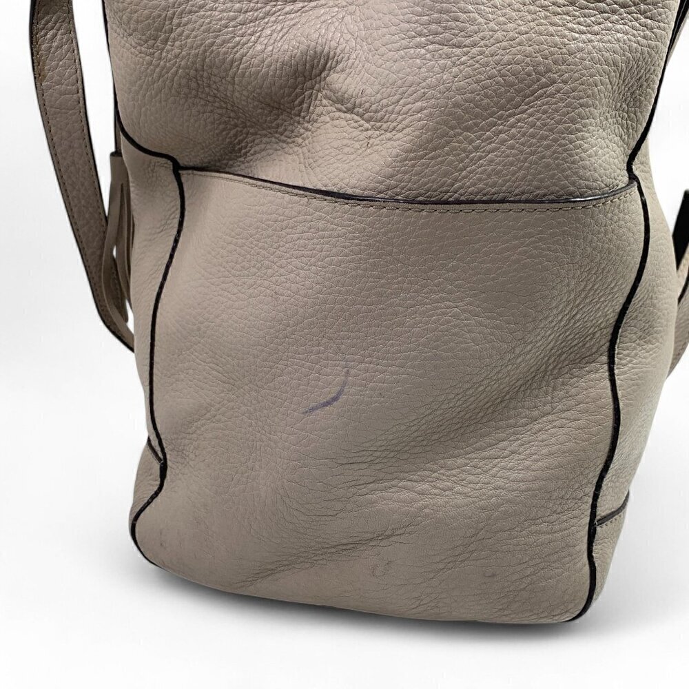 Michael Kors Ashbury Tote Shoulder Bag XL Removable Inner Pouch Beige Leather - Picture 14 of 16